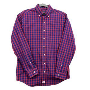 Vineyard Vines By Shep & Ian Plaid Long Sleeves Cotton Mens Shirt Medium